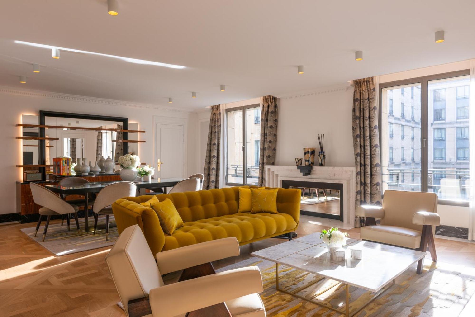 L'Hotel Du Collectionneur Paris Luaran gambar Interior of a typical apartment